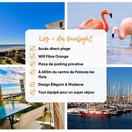 Le Sunlight - T2 Bord De Mer, Parking Palavas-les-Flots Bagian luar foto